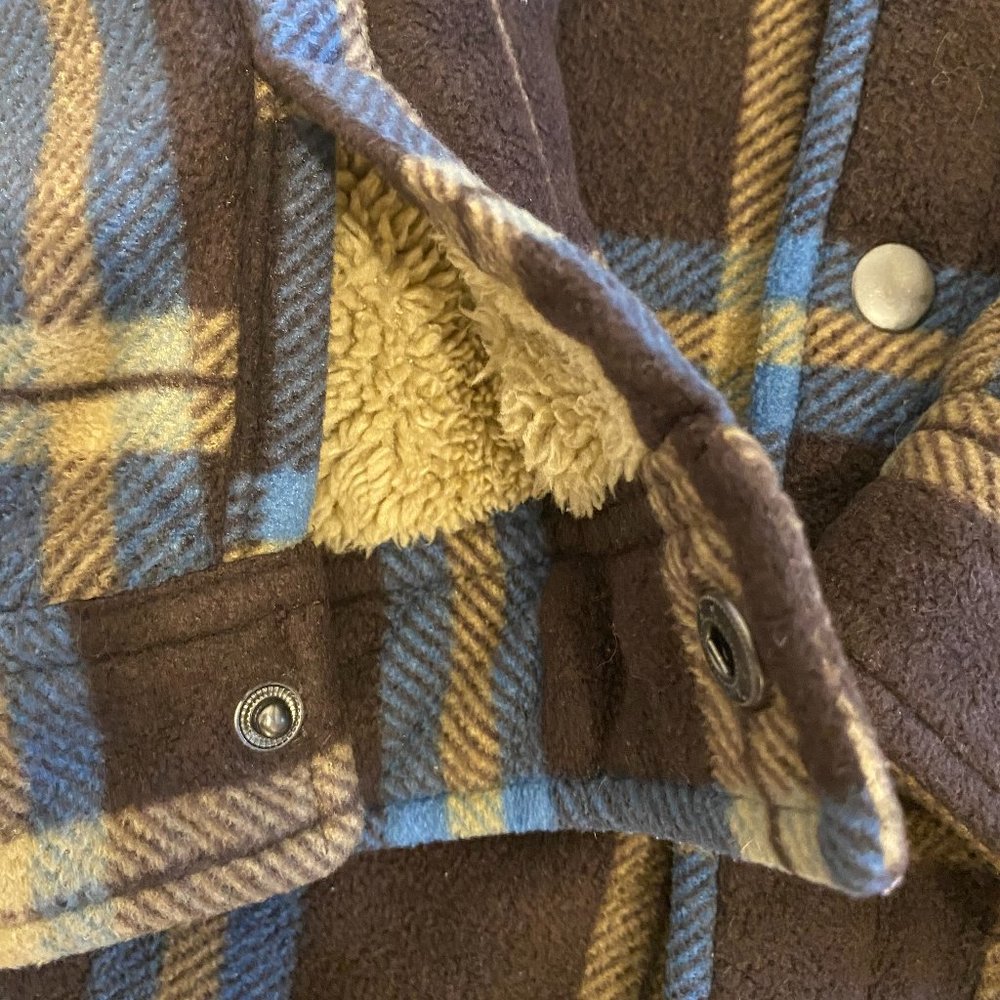 Freedom Foundry Sherpa Line Flannel Jacket Boy's Size M (10-12) - Picture 10 of 12